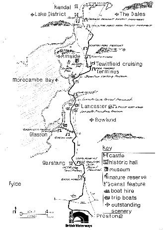 Lancaster Canal Map