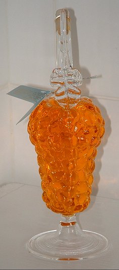 Elvis Glass small decanter
Hand-made by Elvis Drandic, Bale-Valle, Istra, Croatia. Bought 2005. 
Keywords: Elvis Croatia