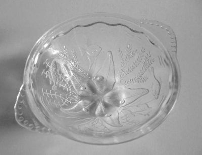 Unknown German fish-pattern bowl
top view of German fish-patterned bowl
Keywords: Germany bowl pressed