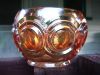 Carnival glass bowl 3 inches high by 5 inches in diameter.JPG