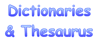 Dictionaries & Thesaurus header