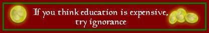 Education quip banner