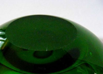 Unknown green bowl - base view
Unknown green bowl - base view
