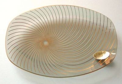 Chance Sun Swirl oval plate
Keywords: Chance England slumped Fiestaware