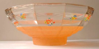 Chance Spiderweb + orange crinkles + floral decals
Fruit set - one large and six small bowls
