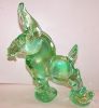 IMPERIAL LENOX MEADOW GREEN CARNIVAL GLASS DONKEY 1980.jpg